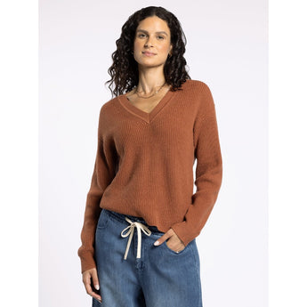 THREAD & SUPPLY - CORNELIA SWEATER | RUSTIC BROWN