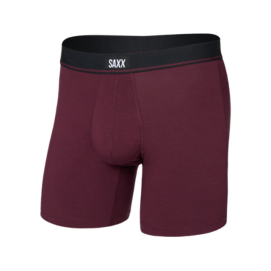SAXX - ESSENTIAL COTTON BOXER BRIEF FLY | Maroon
