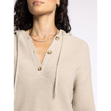 THREAD & SUPPLY - DOLLY SWEATER HOODED TOP | OXFORD TAN