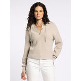 THREAD & SUPPLY - DOLLY SWEATER HOODED TOP | OXFORD TAN