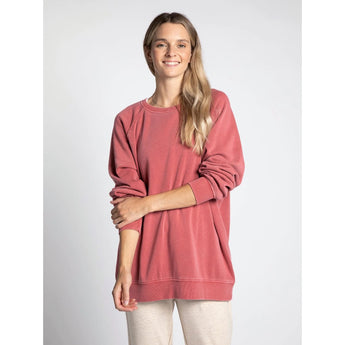 THREAD & SUPPLY - HANGOUT TOP | WASHED CRANBERRY