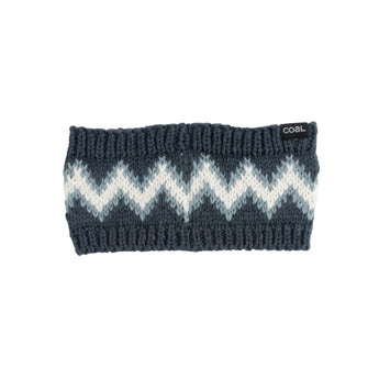 COAL - MEADOWS EAR WARMER | Navy Off White