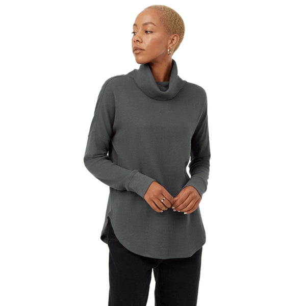 TENTREE - TREEWAFFLE TURTLENECK LONGSLEEVE | Urban Green