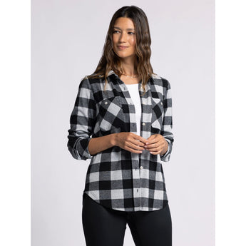 THREAD & SUPPLY - LEWIS SHIRT | GREY BLACK PLAID