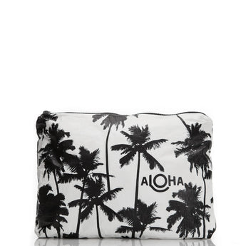 ALOHA COLLECTION - Coco Palms Mid Pouch | Black