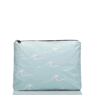 ALOHA COLLECTION - Seaside Mid Pouch | White on Lemu Blue