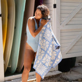 NOMADIX - ORIGINAL TOWEL | Flower Bed Coastal Blue