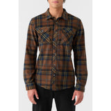 ONEILL - GLACIER PLAID SUPERFLEECE | BROWN CARAFE