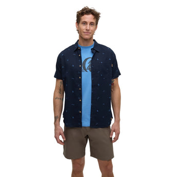 TENTREE - LAKE LIFE MANCOS SHIRT | Midnight Blue/Lake Life