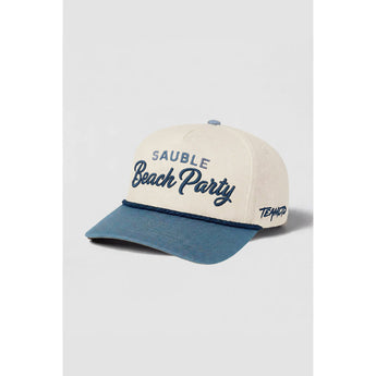 TEAMLTD - SAUBLE BEACH PARTY ROPE SNAPBACK | CREAM & BLUE