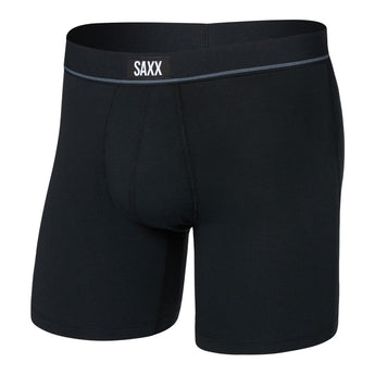 SAXX - ESSENTIAL COTTON BOXER BRIEF FLY | Black