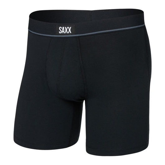 SAXX - ESSENTIAL COTTON BOXER BRIEF FLY | Black