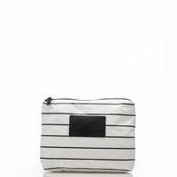 ALOHA COLLECTION - Pinstripe Small Pouch | Black on White - The Cabana.ca