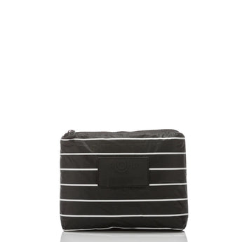 ALOHA COLLECTION - Small Pouch | Black Pinstripe