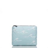 ALOHA COLLECTION - Seaside Small Pouch | White on Lemu Blue