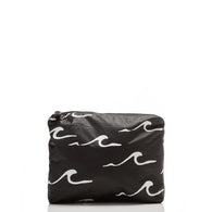 ALOHA COLLECTION - Seaside Small Pouch | White on Black