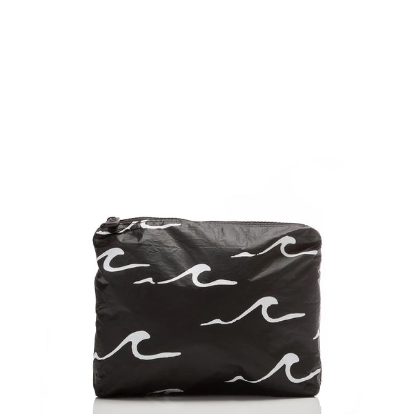 ALOHA COLLECTION - Seaside Small Pouch | White on Black