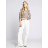 THREAD & SUPPLY - STACY TOP | TAUPE WHITE