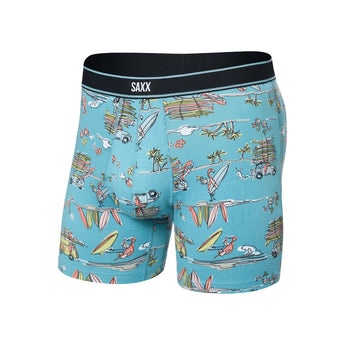SAXX - DAYTRIPPER BOXER BRIEF FLY | BEACH OR BUST REEF BLUE
