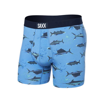 SAXX - ULTRA SUPER SOFT BOXER BRIEF | FISH ON SAIL BLUE