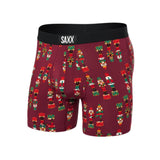 SAXX - VIBE XTRA SUPER SOFT BOXER BRIEF | Nutcracker Maroon