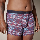 SAXX - QUEST QUICK-DRY MESH BOXER BRIEF | IKAT STRIPE MULTI