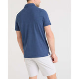 SAXX - DROPTEMP ALL DAY COOLING POLO | MARITIME BLUE HEATHER