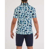 SAXX - DROPTEMP ALL DAY COOLING POLO | Palm Toile Mint