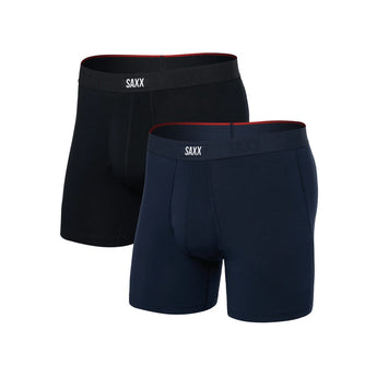 SAXX - VIBE XTRA SOFT COMFORT BOXER (2-PACK) | Black/Navy