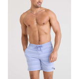 SAXX - OH BUOY 2N1 7" VOLLEY SHORT | BLUE/PERIWINKLE STRIPE