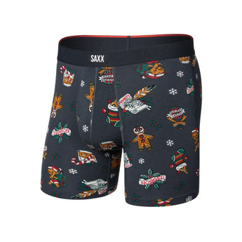 SAXX - VIBE XTRA SUPER SOFT BOXER BRIEF | Holiday Flash Ebony