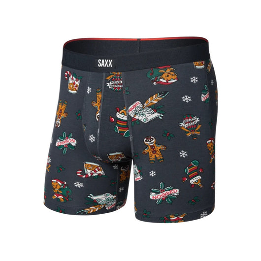 SAXX - VIBE XTRA SUPER SOFT BOXER BRIEF | Holiday Flash Ebony