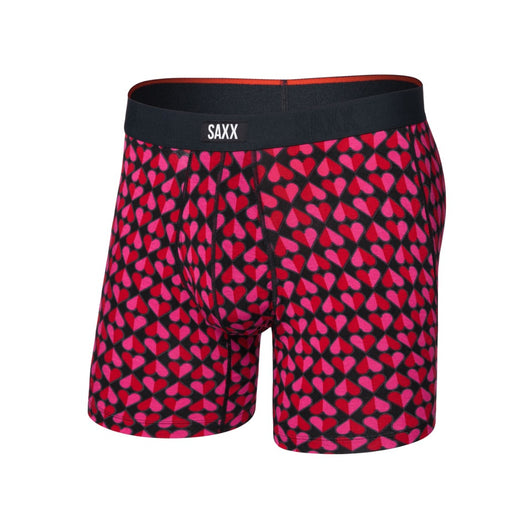 SAXX - VIBE XTRA SUPER SOFT BOXER BRIEF | Love Check Baby Black - The Cabana.ca