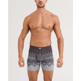 SAXX - VIBE XTRA SUPER SOFT BOXER BRIEF | Shetland Stripe Dark Grey