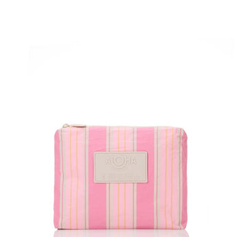 ALOHA COLLECTION - Summer Stripe Small Pouch | Blush