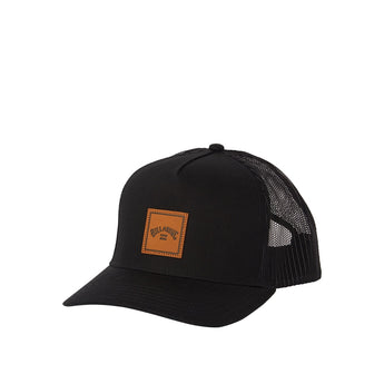 BILLABONG - STACKED TRUCKER HAT | Black (Leather)
