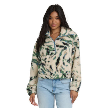 BILLABONG - BARRA HALF ZIP FLEECE | WHITE CAP