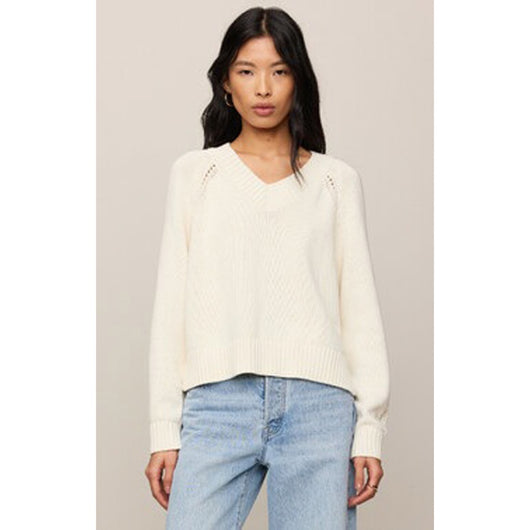 Z SUPPLY - STRATTON V- NECK SWEATER | Sandstone