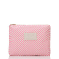 ALOHA COLLECTION - Tiny Check Mid Pouch | Blush