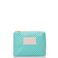 ALOHA COLLECTION - Tiny Check Small Pouch | Blue Lagoon Sandstone