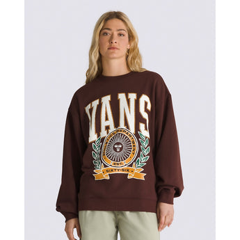 VANS - FIRST TEAM OVERSIZED CREW | CHOCOLATE