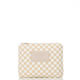 ALOHA COLLECTION - Petite Check Small Pouch | Latte