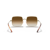 RAYBAN - SQUARE | Gold w/ Light Brown Gradient