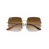 RAYBAN - SQUARE | Gold w/ Light Brown Gradient