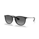 RAYBAN - ERIKA | Black Rubber w/ Light Grey Polarized