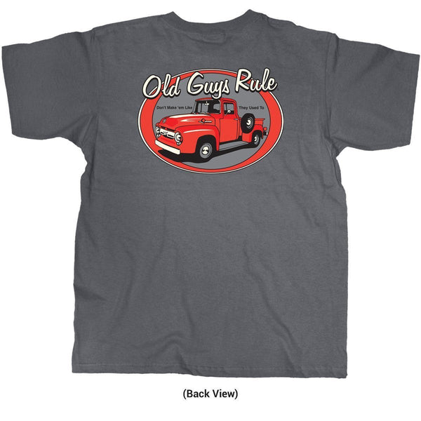 OLD GUYS RULE - RED TRUCK | CHARCOAL - The Cabana