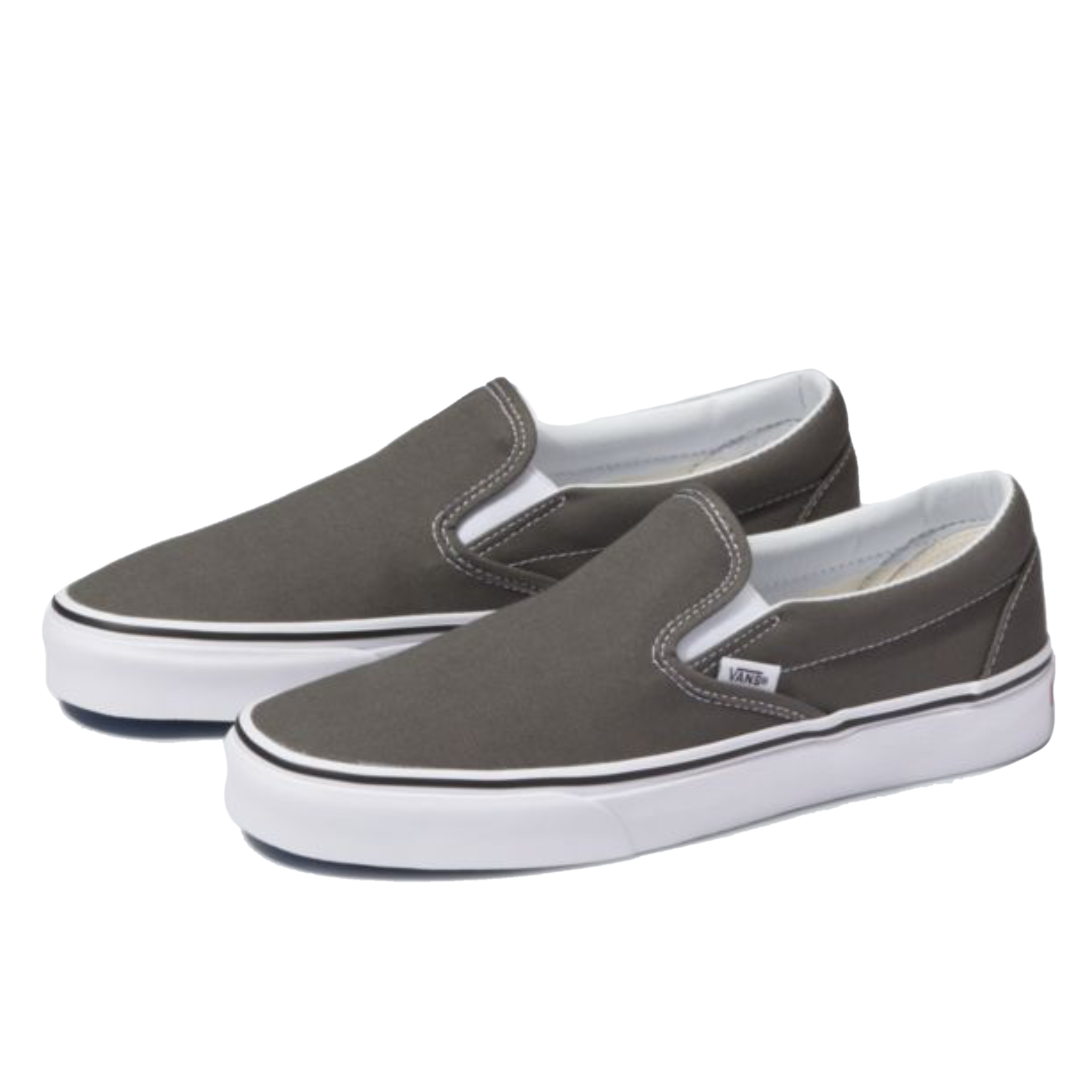Charcoal vans slip deals ons