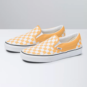 VANS - CLASSIC SLIP-ON CHECKERBOARD | FLAX