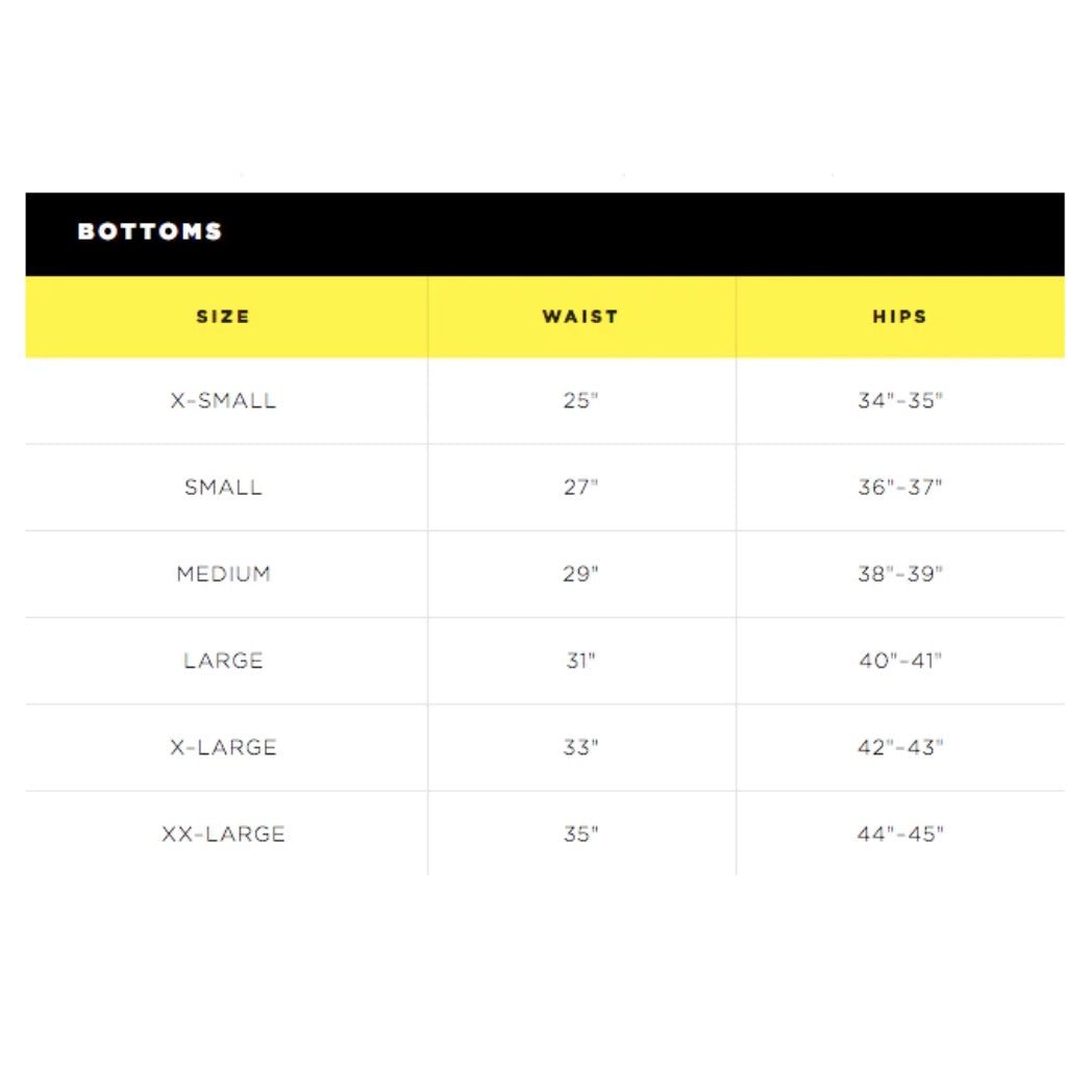 Body Glove Size Chart  Gone Bananas Beachwear