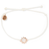 PURA VIDA - ROSE GOLD SUNKISSED BRACELET | WHITE - The Cabana